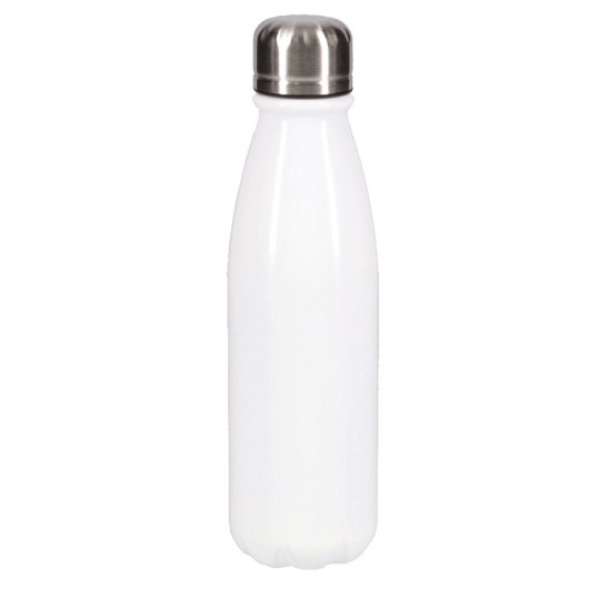 White Economy 500mL Aluminium Bottles